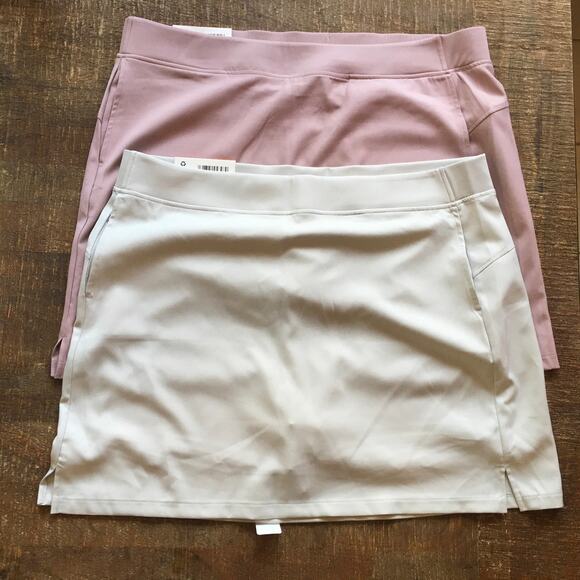*Lot of 2* 32 Degrees Cool Skort Womens Size XXL Pink Light Grey Cooling Summer - Picture 4 of 6